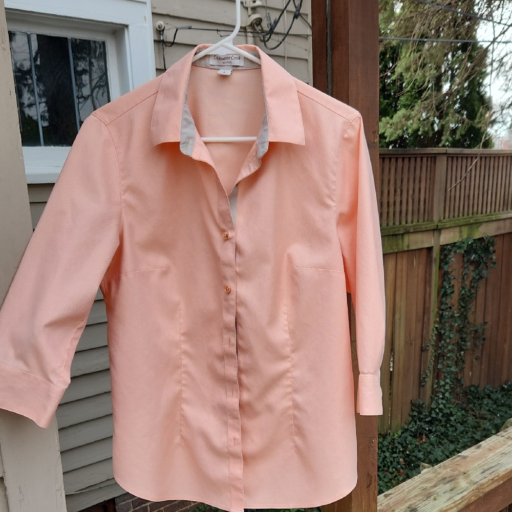 Coldwater Creek Peach Blouse